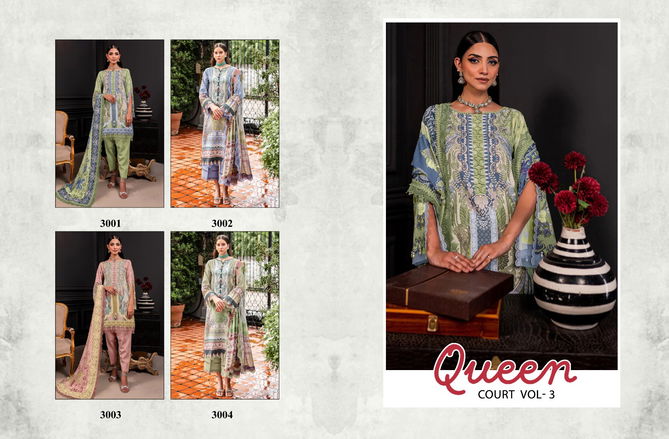 Mahgul Queen Court Vol 3 By Shraddha Nx Embroidery Cotton Pakistani Suit Wholesale Price In Surat
